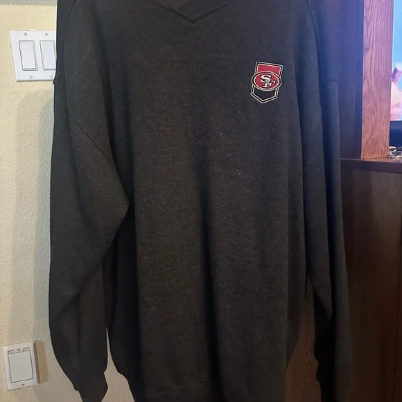 XL NFL SF49ers dark gray sweatshirt - Picture 5 of 7